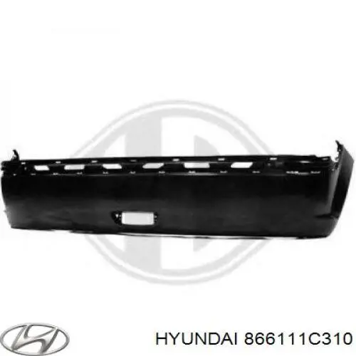Купити 866111C310 Hyundai/Kia Задній бампер