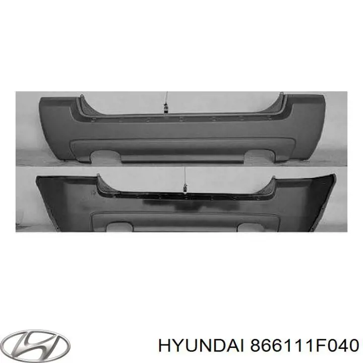 866111F040 Hyundai/Kia бампер задній