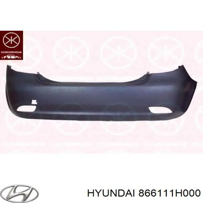 866111H000 Hyundai/Kia Задний бампер (Для 5-ти дверных авто)