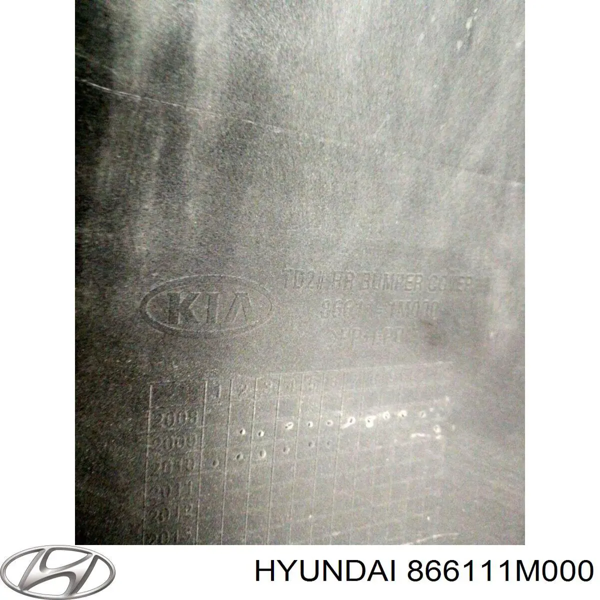 Задній бампер 866111M000 Hyundai/Kia