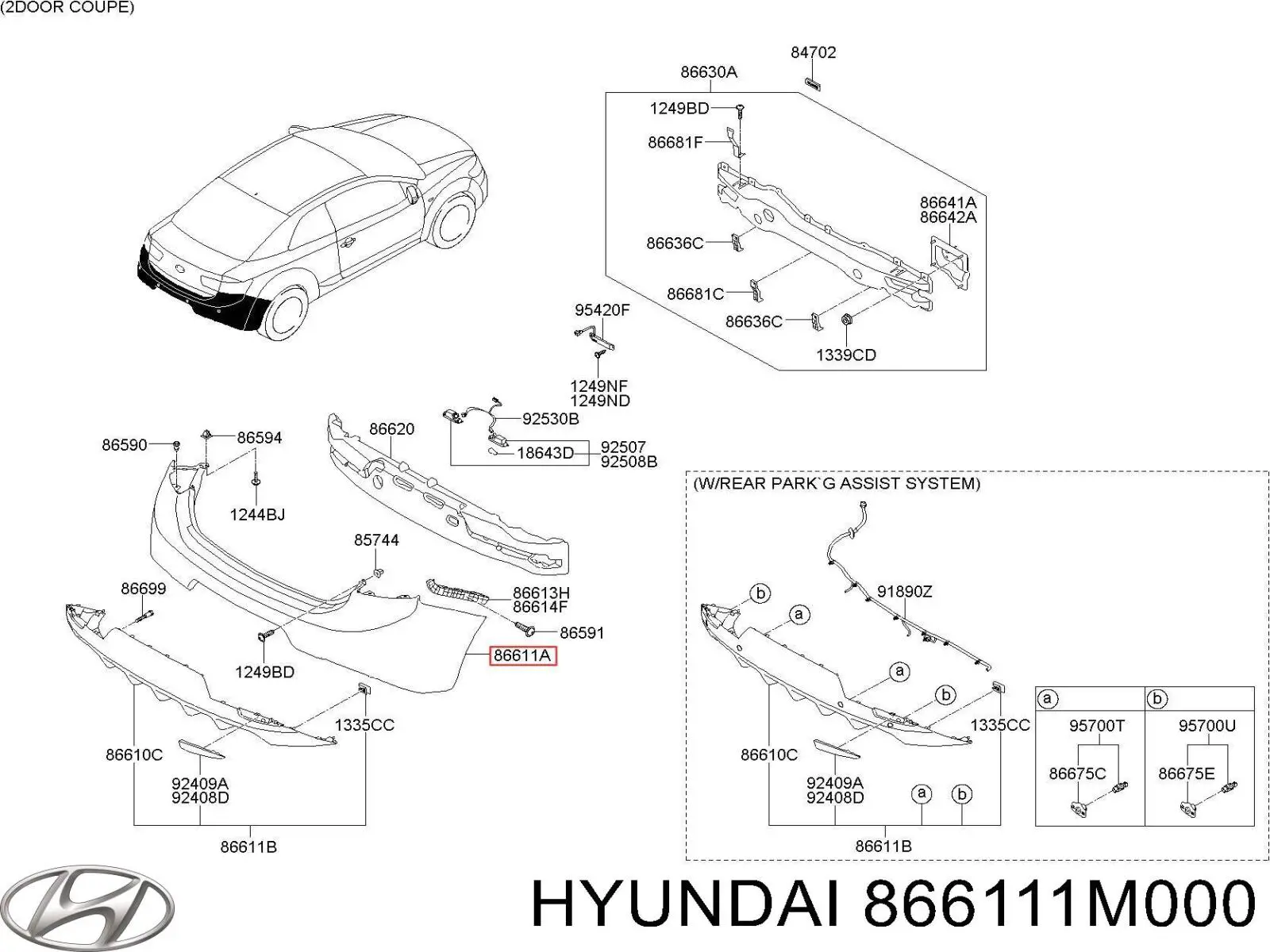 Кожух бампера заднього KIA Cerato II седан (TD) (2009 - 2012) ціна, від 42.65 USD