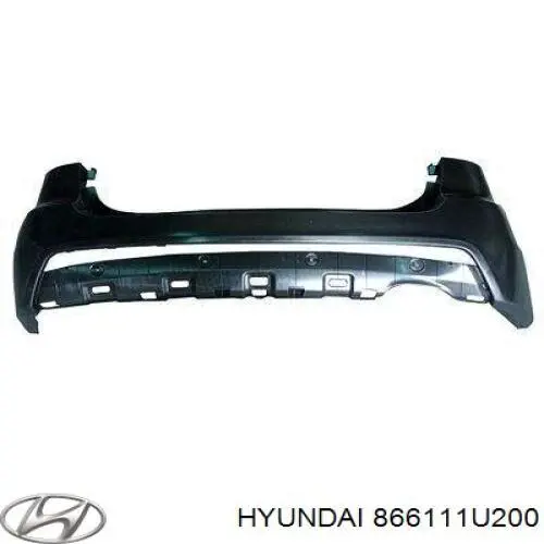 866111U200 Hyundai/Kia Буфер (бампер) задній