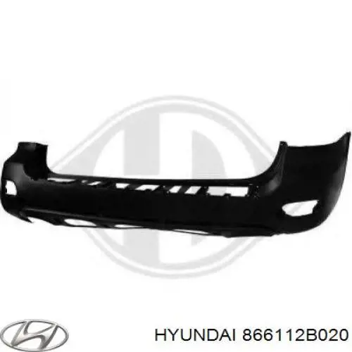 Кожух бампера заднього Hyundai/Kia 866112B020 ціна, від 64.81 USD
