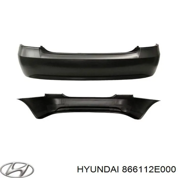 Задній бампер 866112E000 Hyundai/Kia