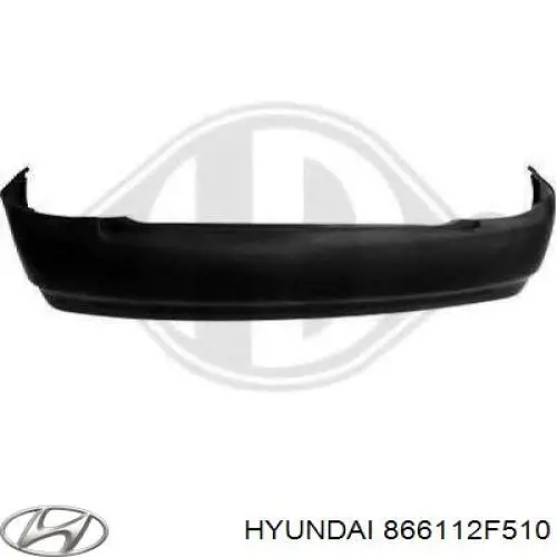 Кожух бампера заднього KIA Cerato I седан (LD) (2004 - 2008) ціна, від  