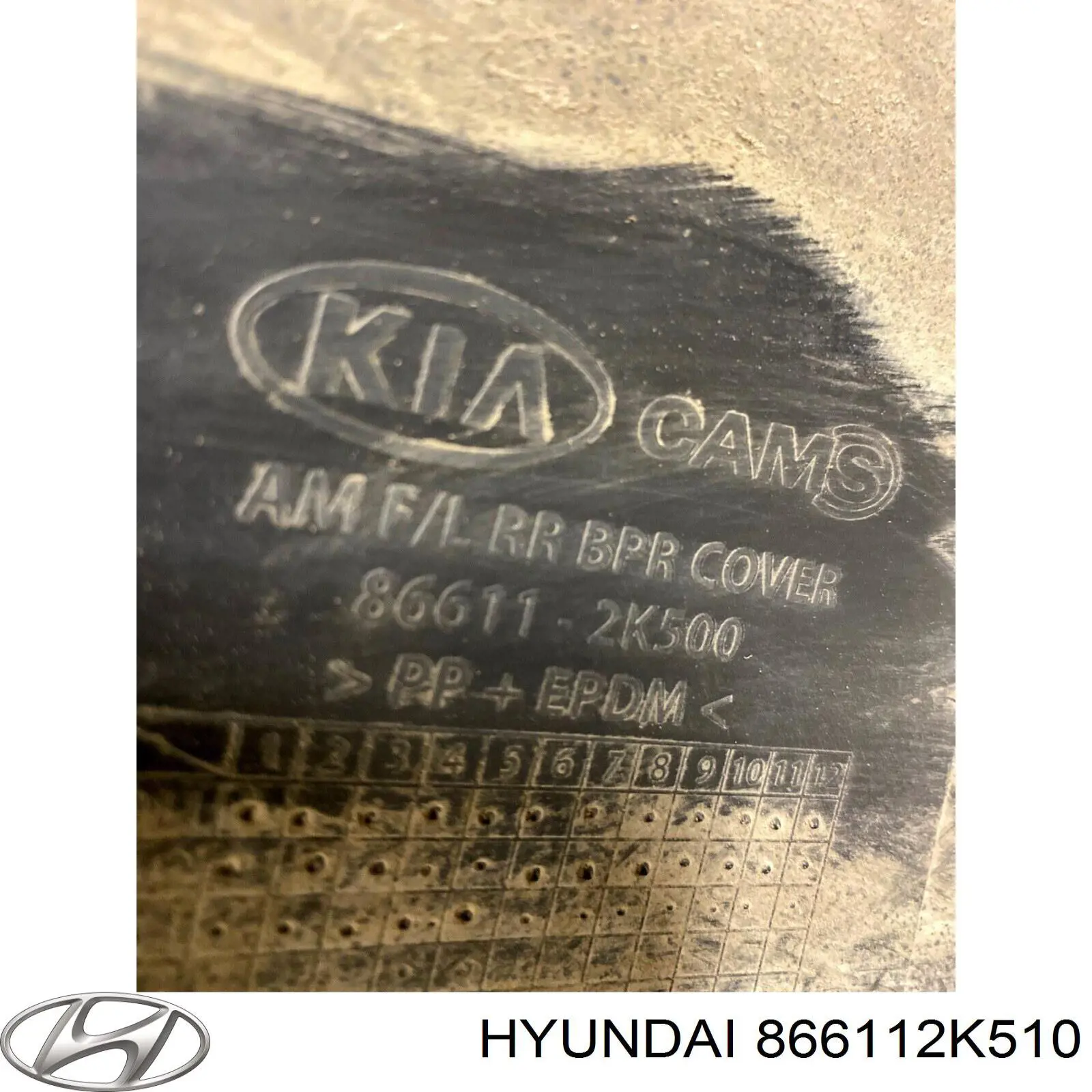 866112K510 Hyundai/Kia Буфер (бампер) задній