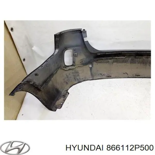 866112P500 Hyundai/Kia Бампер задній, верхня частина