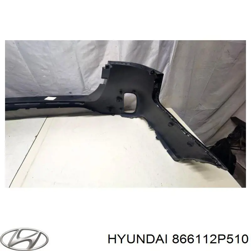 866112P510 Hyundai/Kia Бампер задній, верхня частина
