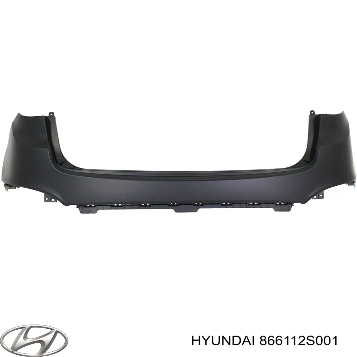 866112S001 Hyundai/Kia бампер задній, верхня частина
