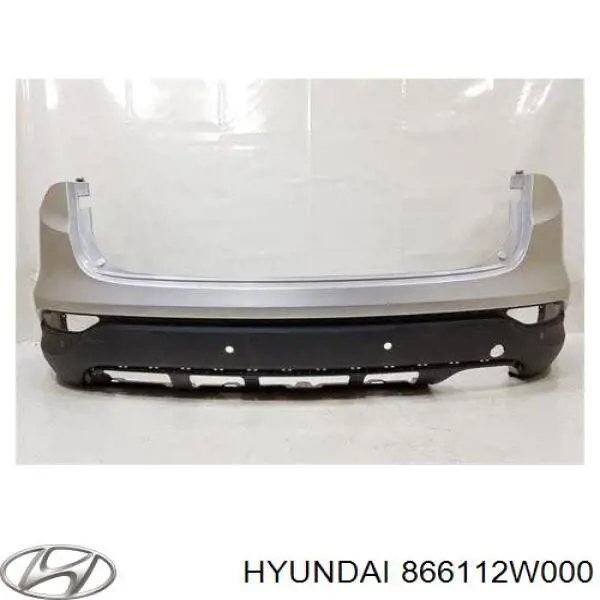 866112W000 Hyundai/Kia Бампер задній, верхня частина