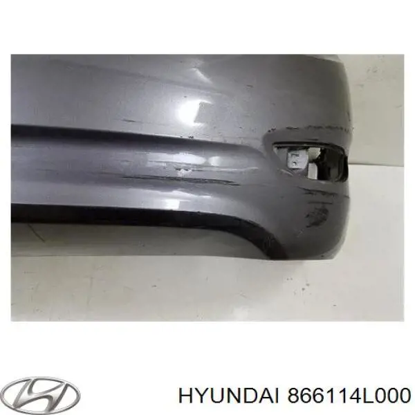 Накладка бампера заднього на Hyundai Solaris SBR11