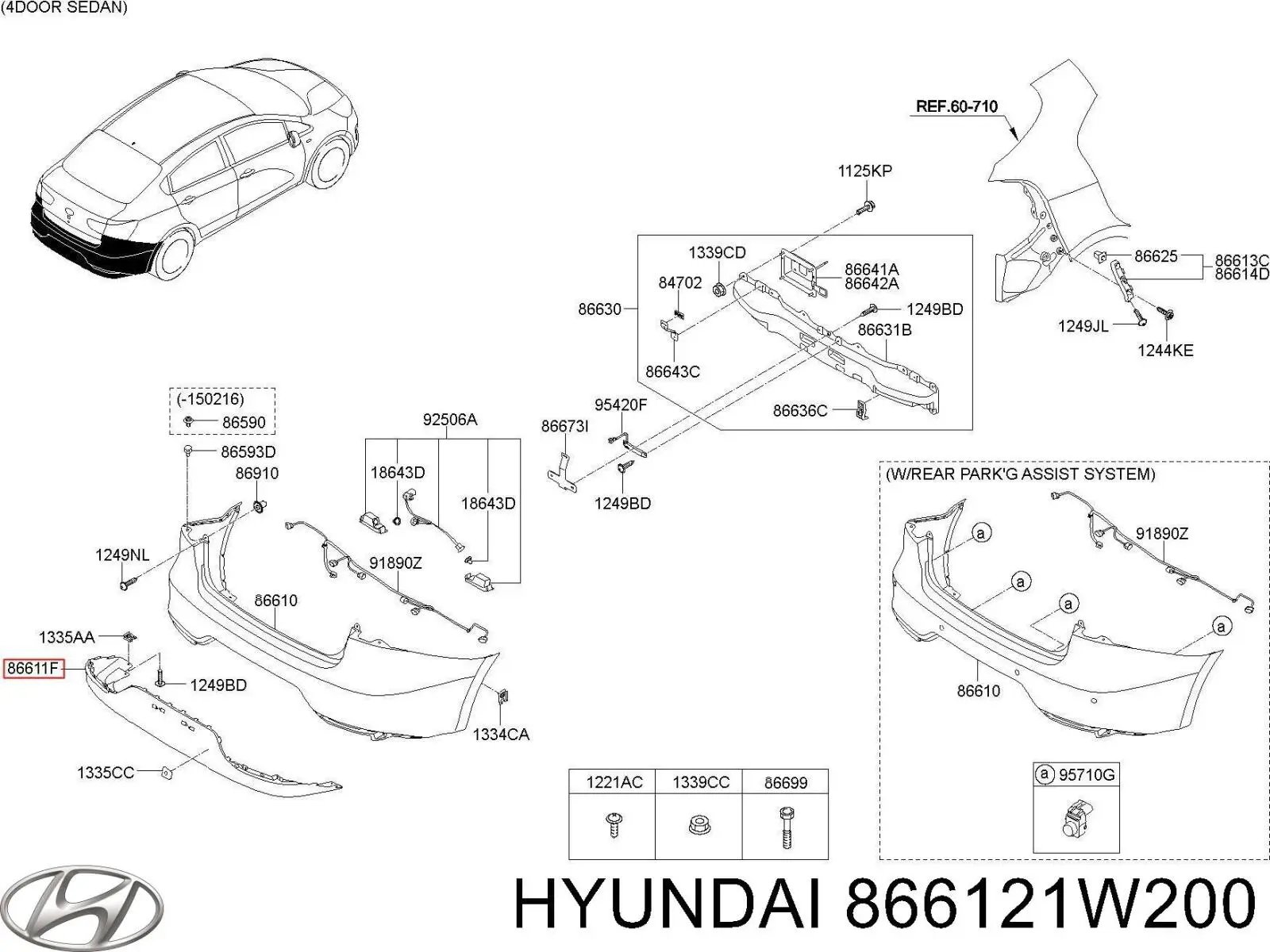 866121W200 Hyundai/Kia 