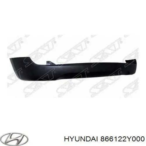 Купити 866122Y000 Hyundai/Kia Бампер задній, нижня частина
