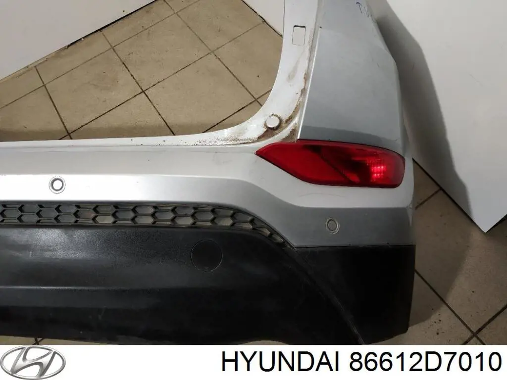 86612D7010 Hyundai/Kia Бампер задній, нижня частина