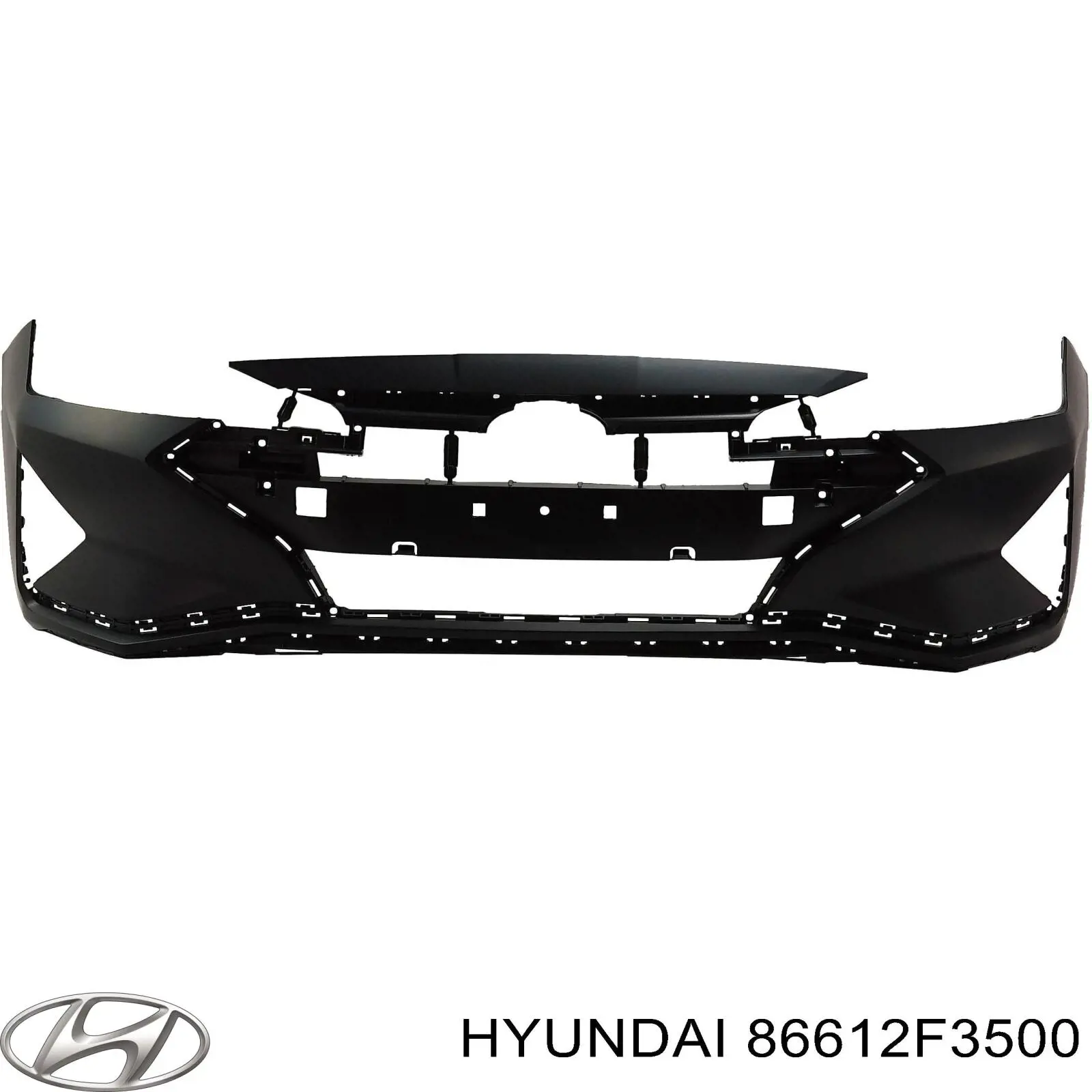 86612F3500 Hyundai/Kia Бампер задній, нижня частина