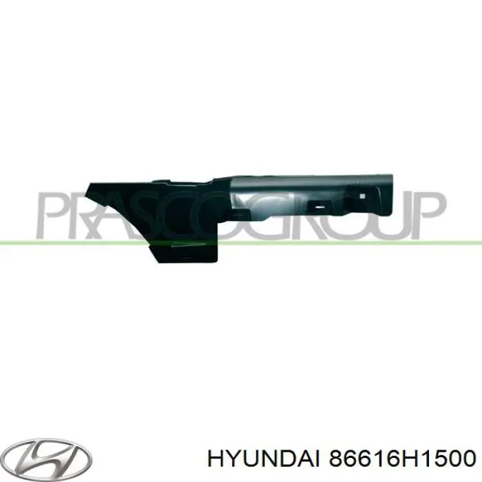 Кронштейн бампера заднього, зовнішній правий Hyundai Terracan (HP) (Хендай Терракан)