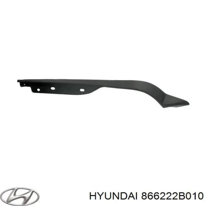 Молдинг заднього бампера, лівий 866222B010 Hyundai/Kia