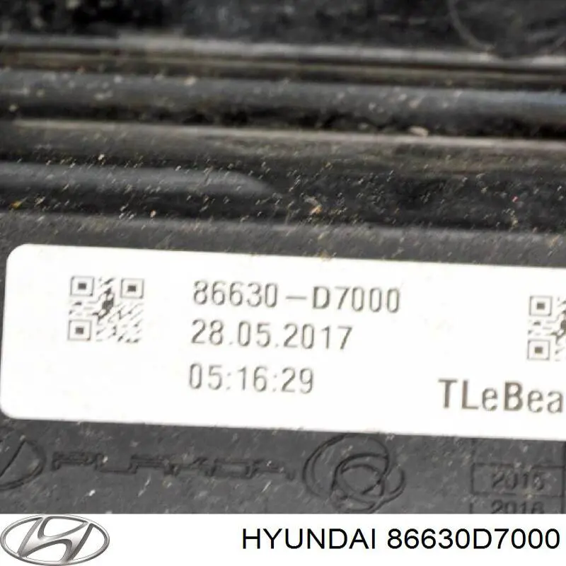86630D7000 Hyundai/Kia Шина бампера заднього