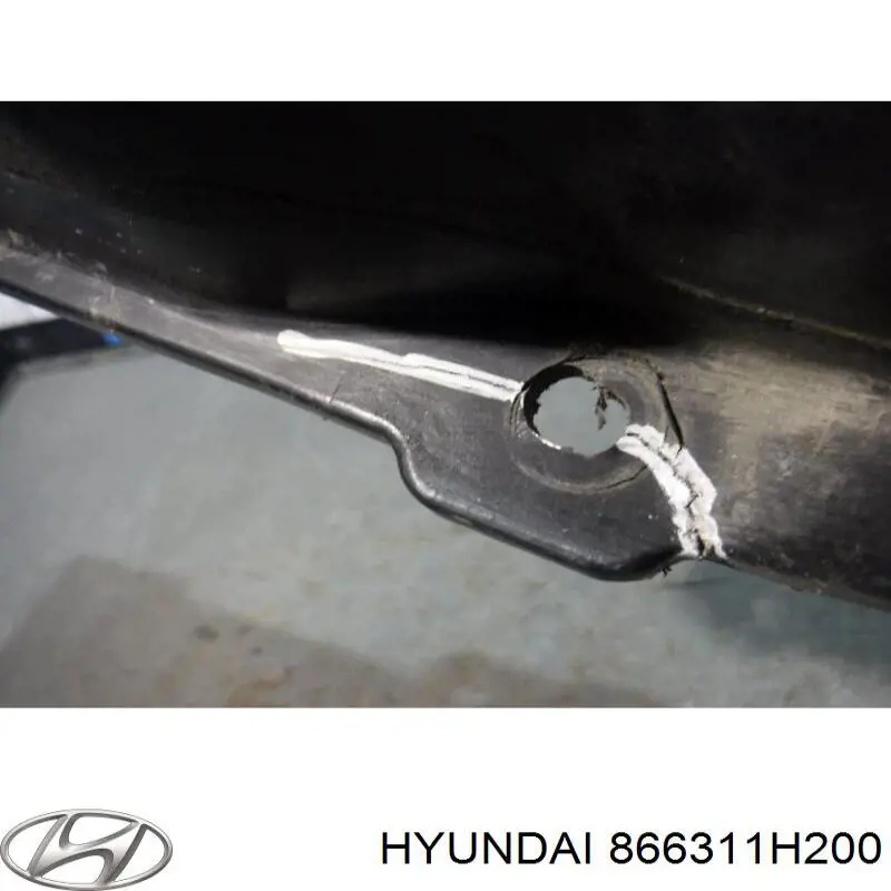 Підсилювач бампера заднього 866311H200 Hyundai/Kia