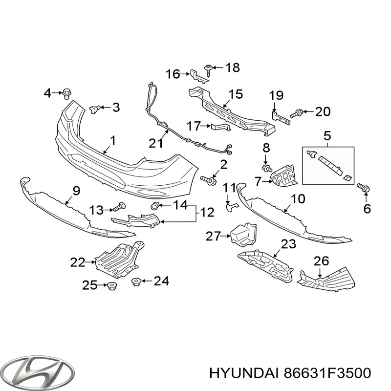  Hyundai/Kia 86631F3500 ціна, від 246.55 USD