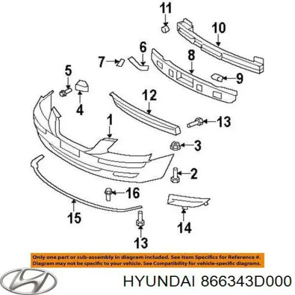 866343D000 Hyundai/Kia 