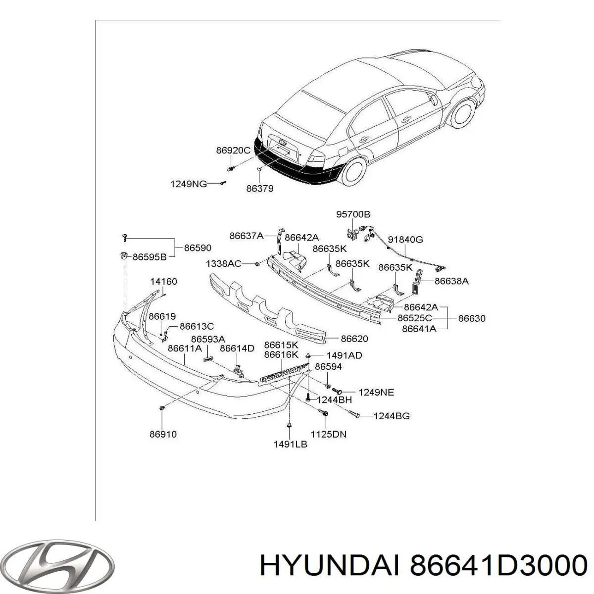  86641D3000 Hyundai/Kia