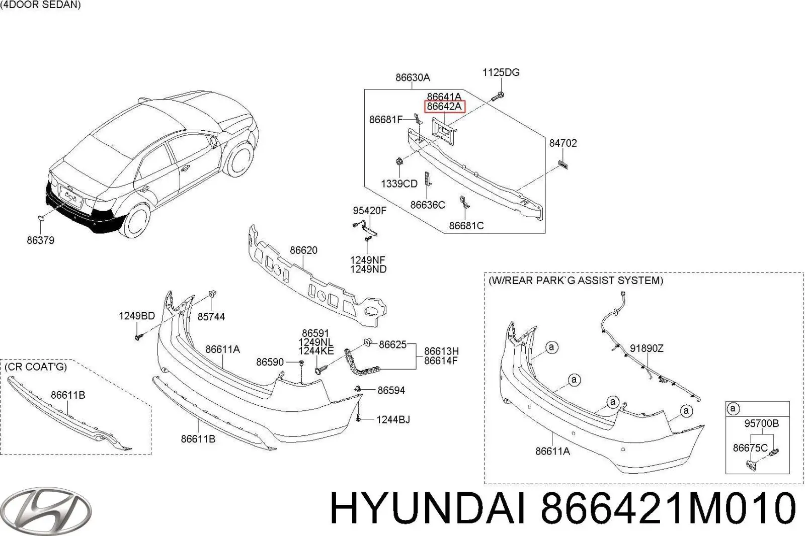  866421M010 Hyundai/Kia