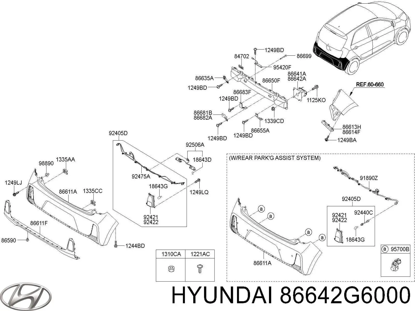  86642G6000 Hyundai/Kia
