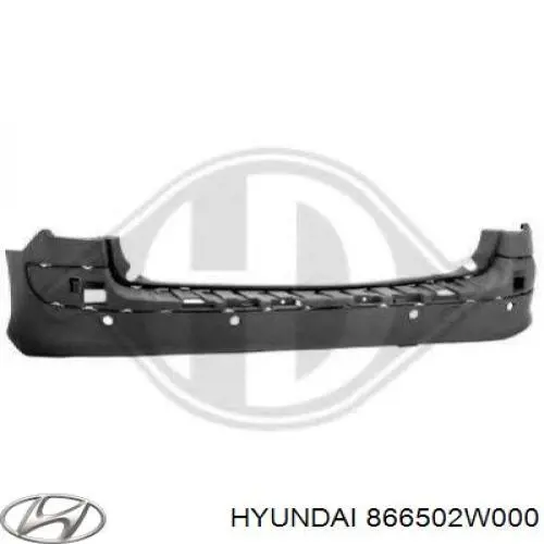 866502W000 Hyundai/Kia Буфер (бампер) задній