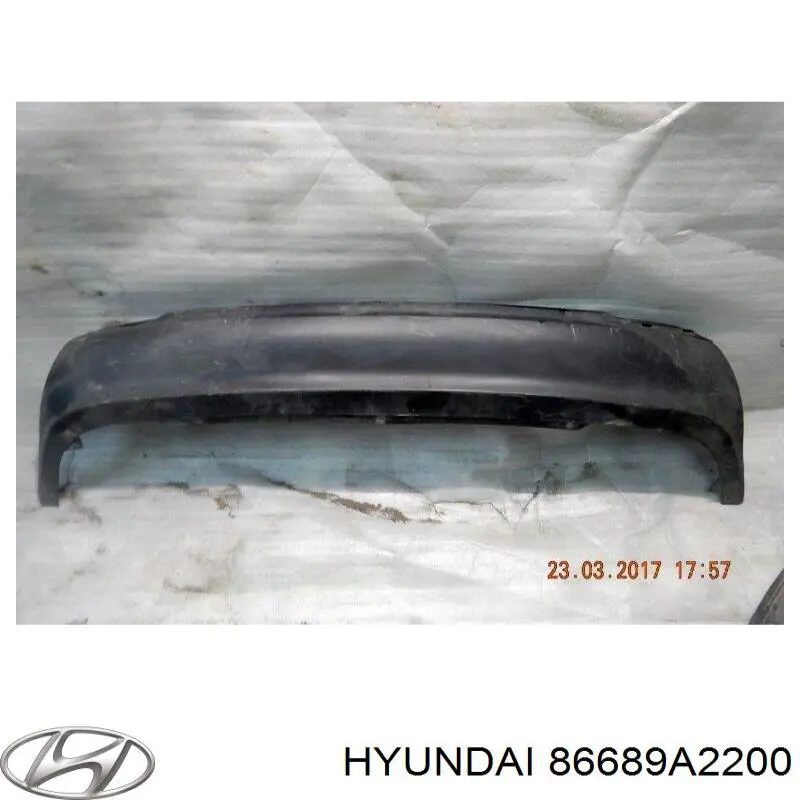 86689A2200 Hyundai/Kia Бампер задній, нижня частина