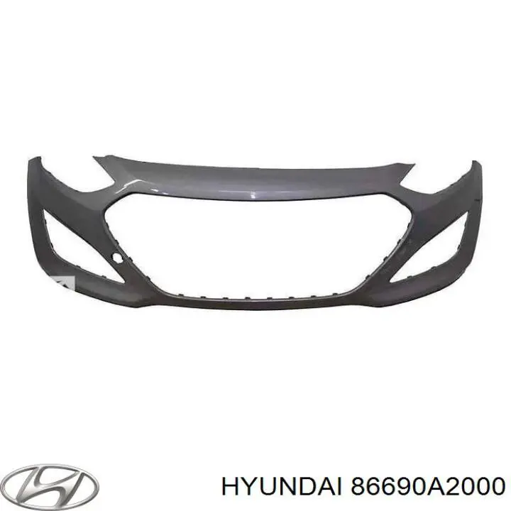 86690A2000 Hyundai/Kia бампер задній, нижня частина
