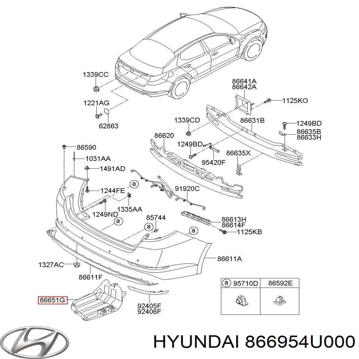  Hyundai/Kia 866954U000 ціна, від 55.25 USD