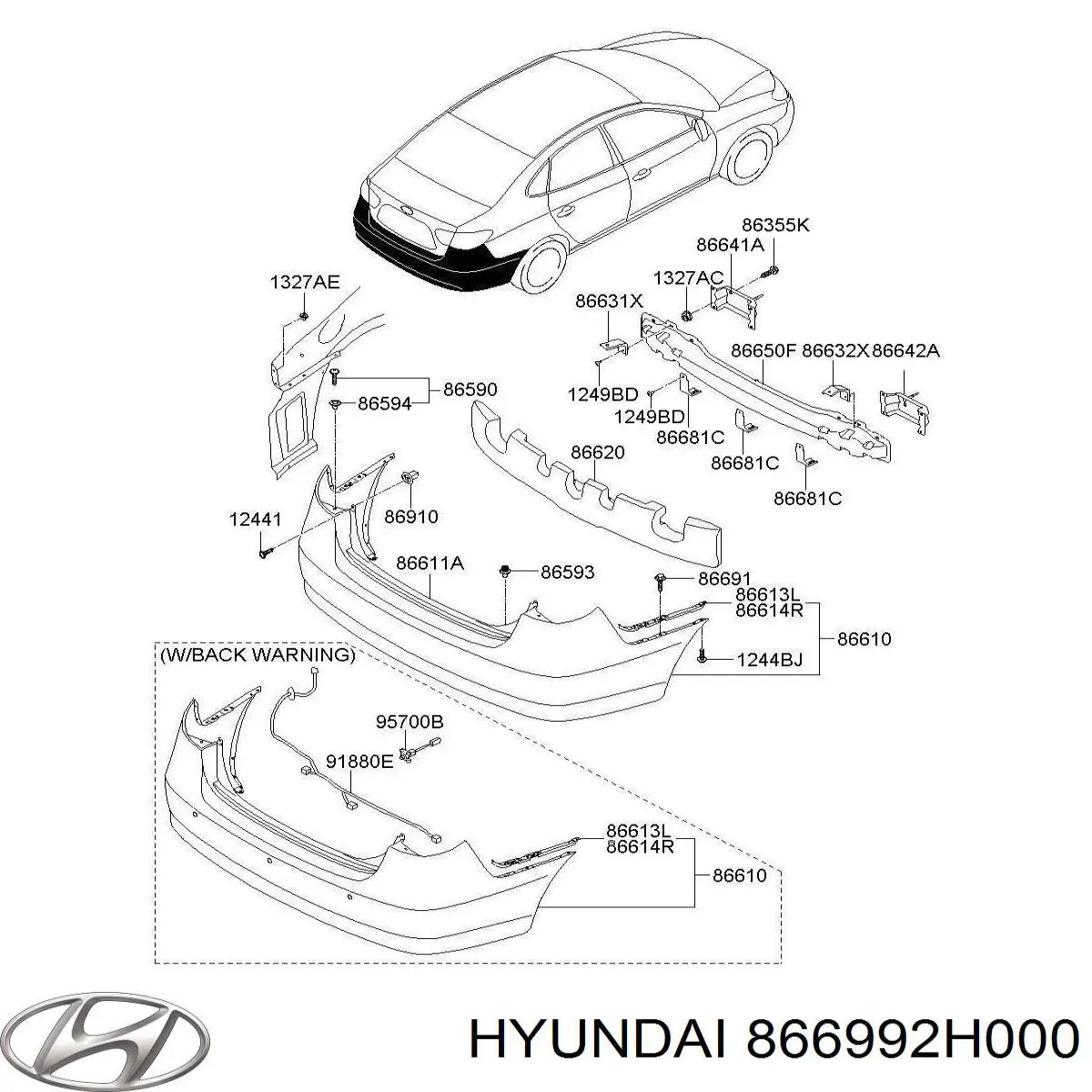  Hyundai/Kia 866992H000 ціна, від 2.39 USD