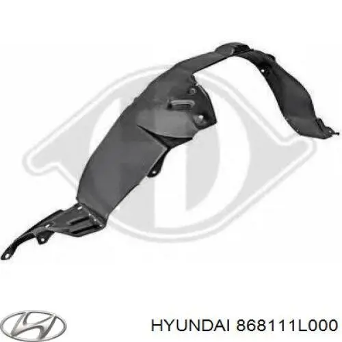868111L000 Hyundai/Kia підкрилок переднього крила, лівий
