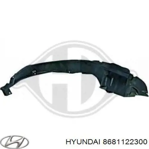 8681122300 Hyundai/Kia Підкрилок переднього крила, лівий
