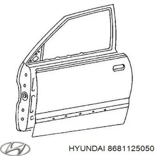 Підкрилок передній лівий 8681125050 Hyundai/Kia