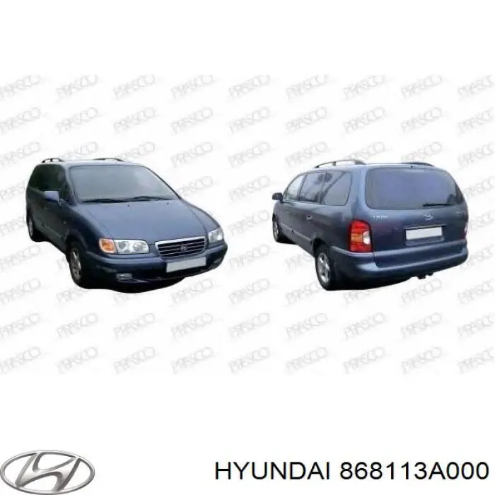 868113A000 Hyundai/Kia підкрилок переднього крила, лівий