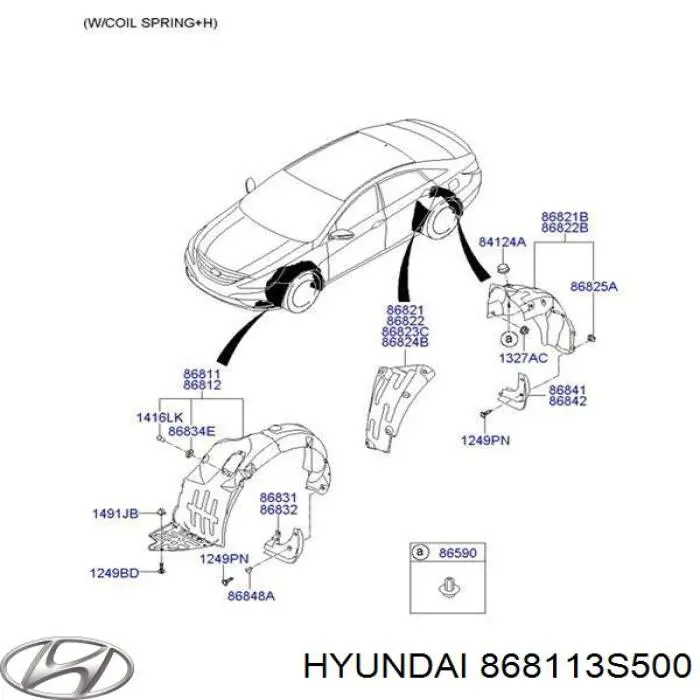 Підкрилок переднього крила, лівий Signeda PHN11101AL ціна, від 41.57 USD