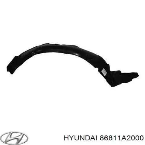 Підкрилок переднього крила, лівий Hyundai/Kia 86811A2000 ціна, від 17.74 USD