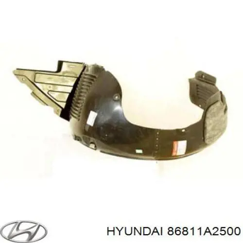 86811A2500 Hyundai/Kia підкрилок переднього крила, лівий