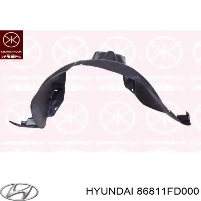 86811FD000 Hyundai/Kia підкрилок переднього крила, лівий