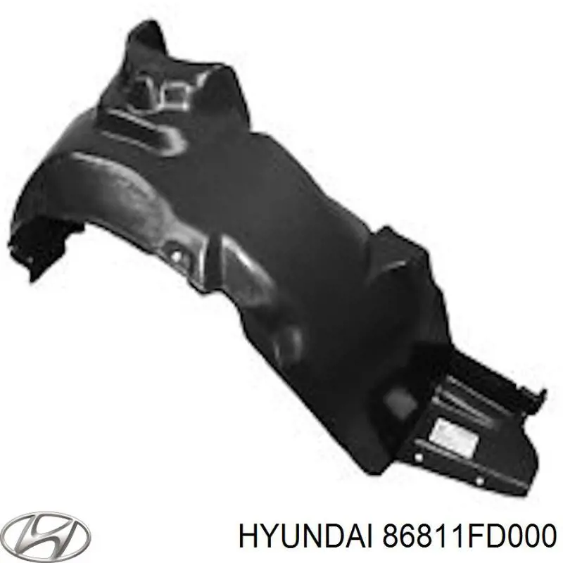 Підкрилок переднього крила, лівий Hyundai/Kia 86811FD000 ціна, від 8.99 USD