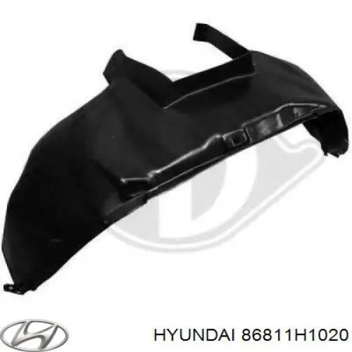 86811H1020 Hyundai/Kia Підкрилок переднього крила, лівий передній