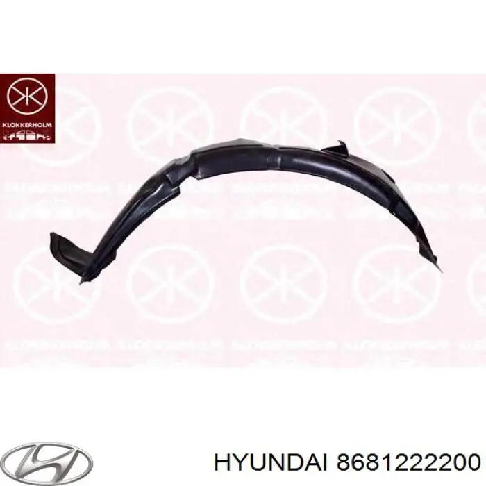 8681222200 Hyundai/Kia Підкрилок переднього крила, правий