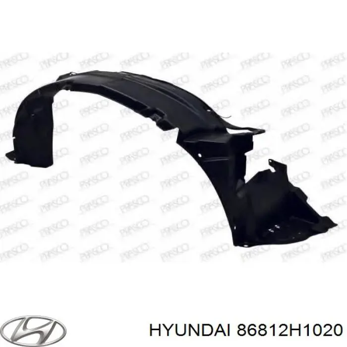 Підкрилок переднього крила, правий передній Hyundai/Kia 86812H1020 ціна, від 48.90 USD