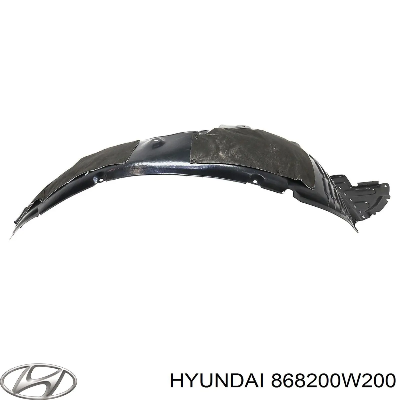 Підкрилок переднього крила, правий 868200W200 Hyundai/Kia