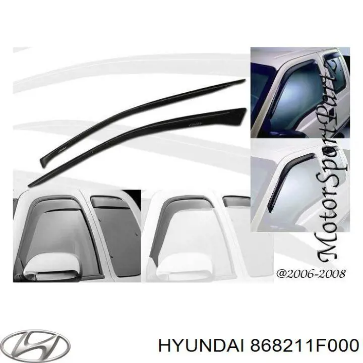 Підкрилок заднього крила, лівий 868211F000 Hyundai/Kia