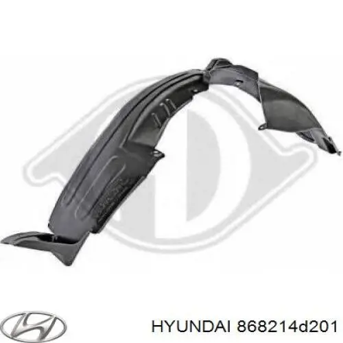 Підкрилок заднього крила, лівий Hyundai/Kia 868214D201 ціна, від  USD