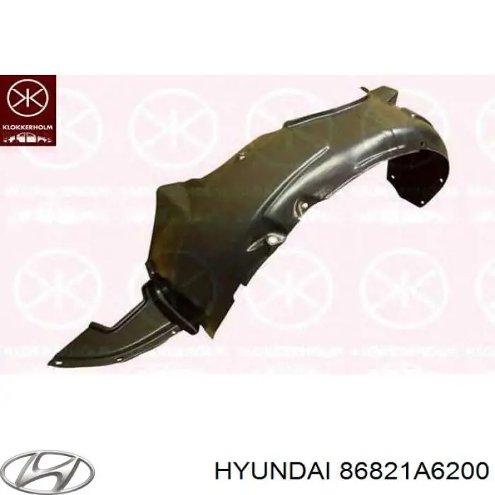 Підкрилок заднього крила, лівий Hyundai/Kia 86821A6200 ціна, від 67.09 USD