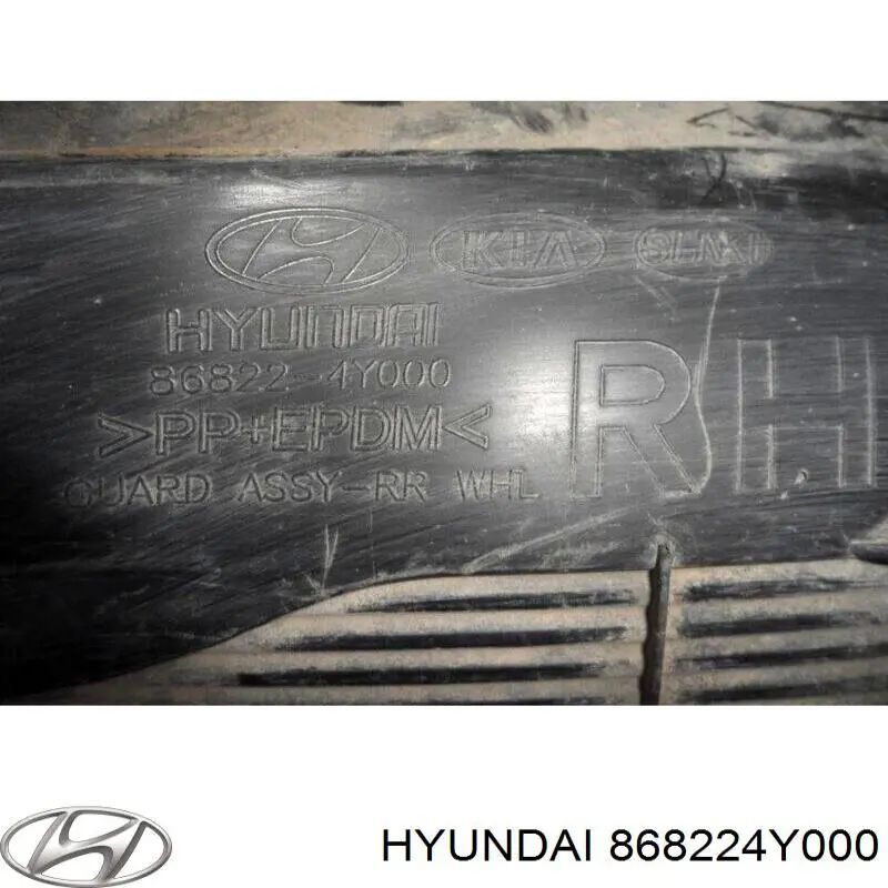 Підкрилок заднього крила, правий Hyundai/Kia 868224Y000 ціна, від 31.75 USD